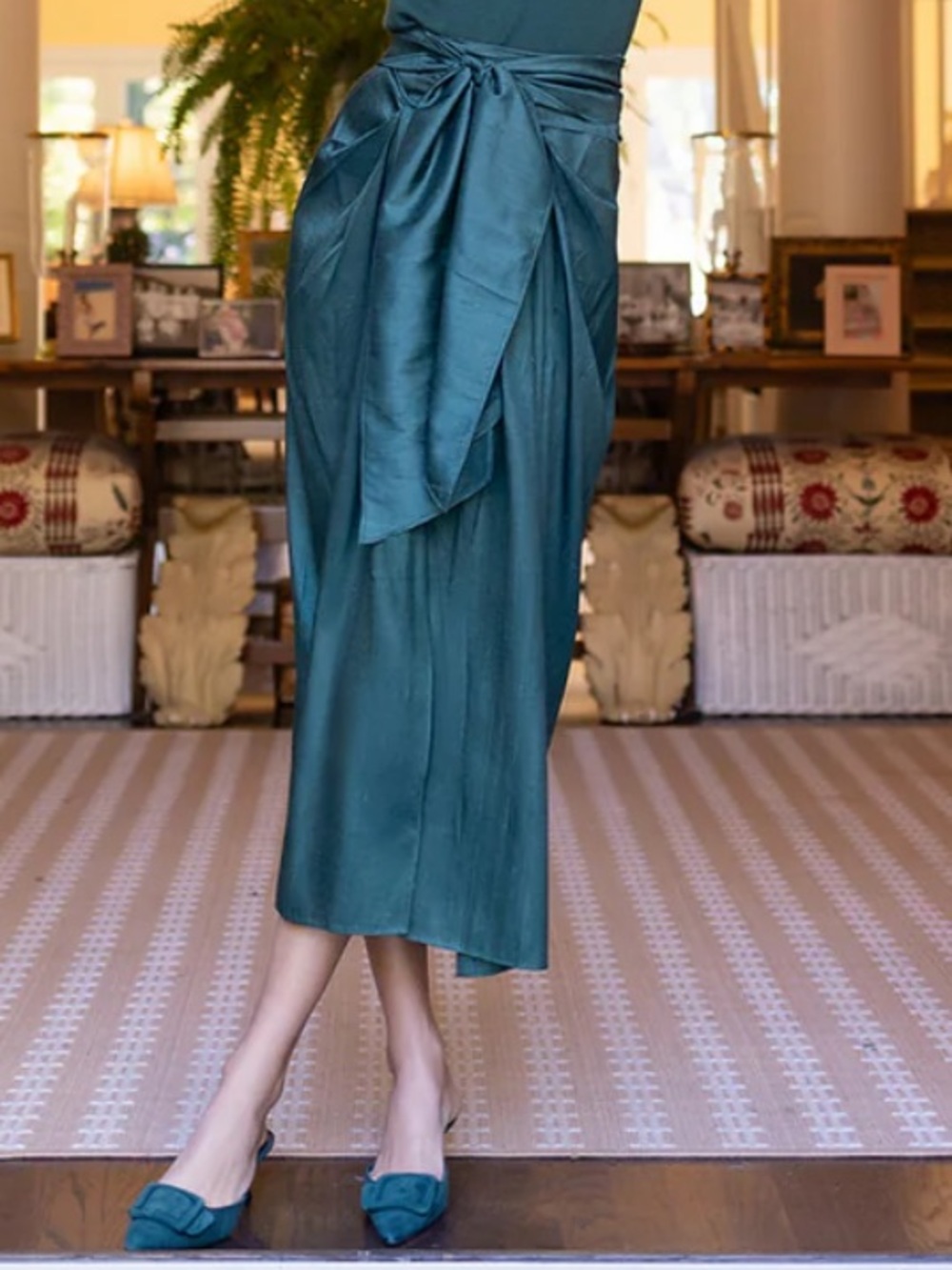 Julia Amory Cartegena Wrap Skirt in Balsam